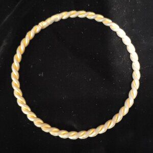 Metallic Bangle Rope Bracelet - inside diameter 2.5"